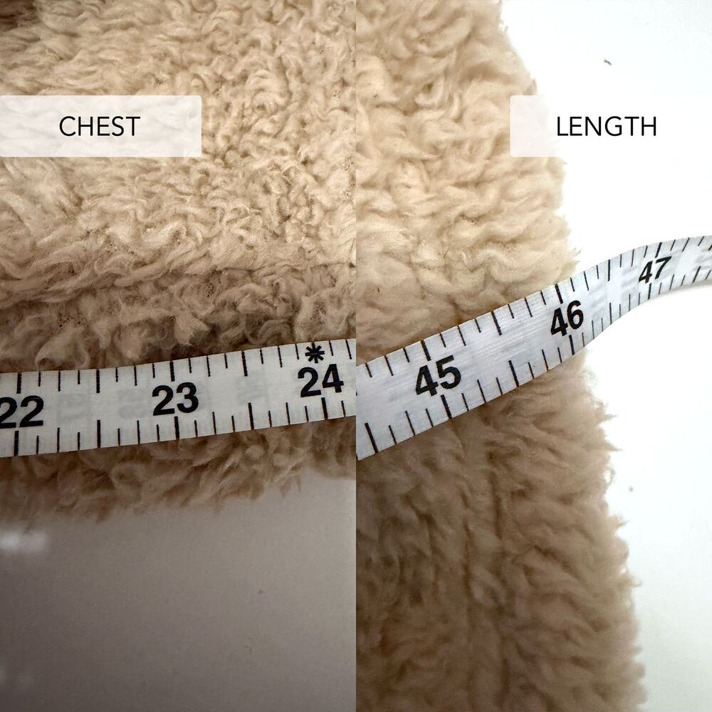 Pottery Barn Cozy Teddy Sherpa Hooded Robe in Camel XL - Picture 12 of 12